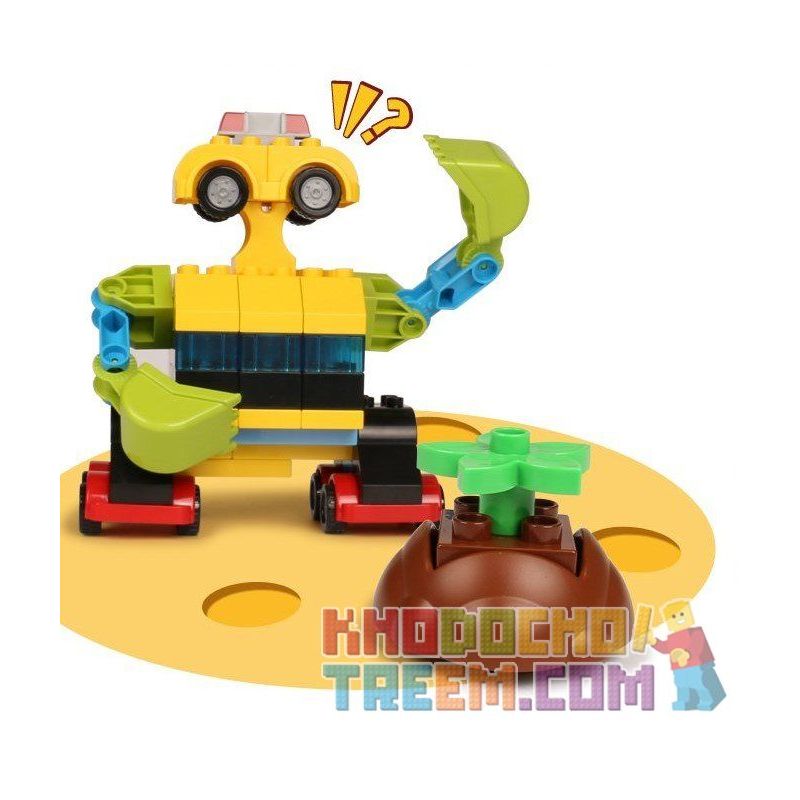 FEELO 1607 Xếp hình kiểu    Alien Robot Wall - E Robot Ngoài Hành Tinh Wall - E 65 khối