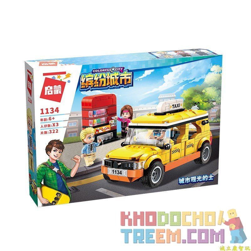 Enlighten 1134 Qman 1134 non  TAXI THÀNH PHỐ bộ đồ chơi xếp lắp ráp ghép mô hình Colorful City COLORFULCITY Thành Phố Sắc Màu 322 khối Enlighten 1134 Qman 1134 non  TAXI THÀNH PHỐ bộ đồ chơi xếp lắp ráp ghép mô hình Colorful City COLORFULCITY Thành Phố Sắc Màu 322 khối