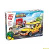 Enlighten 1134 Qman 1134 non  TAXI THÀNH PHỐ bộ đồ chơi xếp lắp ráp ghép mô hình Colorful City COLORFULCITY Thành Phố Sắc Màu 322 khối