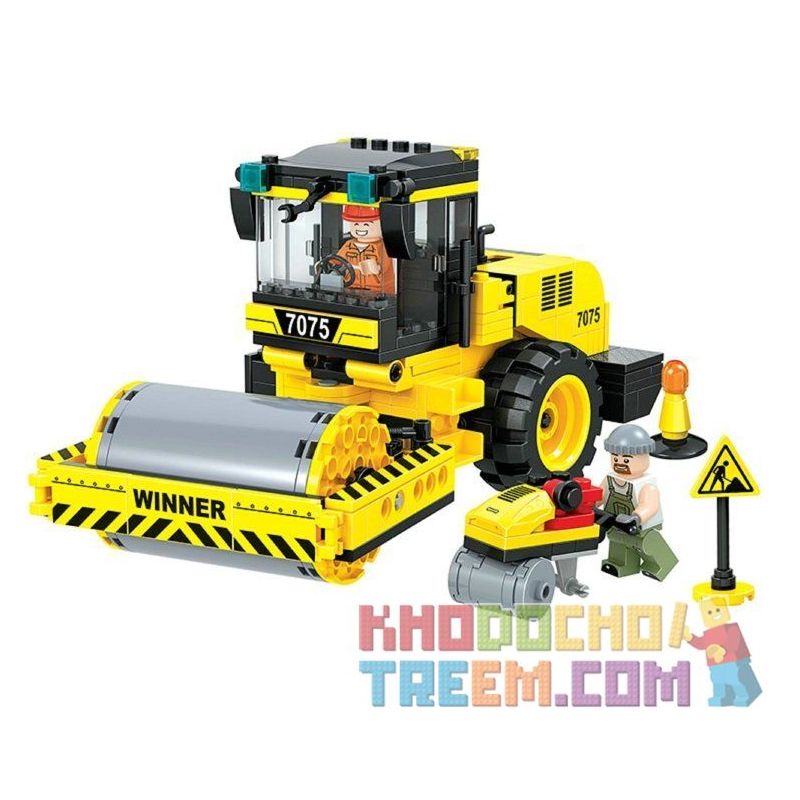 Winner 7075 Xếp hình kiểu Lego CITY Little Engineers Small Engineer Roller Xe Lu 311 khối Winner 7075 Xếp hình kiểu Lego CITY Little Engineers Small Engineer Roller Xe Lu 311 khối