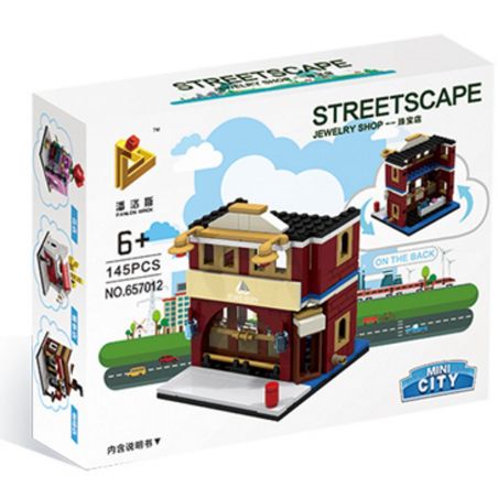 PanlosBrick 657012 Panlos Brick 657012 non  CỬA HÀNG TRANG SỨC bộ đồ chơi xếp lắp ráp ghép mô hình Mini Modular STREETSCAPE Đường Phố Thu Nhỏ 145 khối