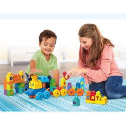  Mega Bloks Super Big Blocks On Trains Xếp hình Xếp Hình Khối Siêu Lớn Trên Tàu Hỏa 50 khối
