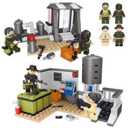 LELE 36029 36029-1 36029-2 Xếp hình kiểu Lego PUBG BATTLEGROUNDS Battlegrounes Jedi Survival Base Site Edition 2 Căn Cứ Quân Sự gồm 2 hộp nhỏ 342 khối