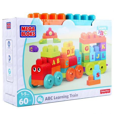  Mega Bloks Mega Bloks DXH35 Building Basics Abc Learning Train Xếp hình Xếp Hình Tàu Hỏa 60 Khối 60 khối