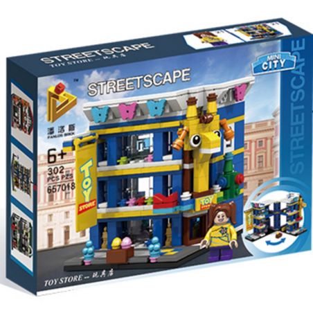 PanlosBrick 657018 Panlos Brick 657018 non  CỬA HÀNG ĐỒ CHƠI bộ đồ chơi xếp lắp ráp ghép mô hình Mini Modular STREETSCAPE Đường Phố Thu Nhỏ 310 khối