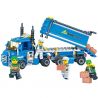Kazi KY6409 6409 non  MỞ XE TẢI THÔNG MINH bộ đồ chơi xếp lắp ráp ghép mô hình City TRUCK Thành Phố 163 khối