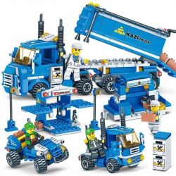 Kazi KY6409 6409 non  MỞ XE TẢI THÔNG MINH bộ đồ chơi xếp lắp ráp ghép mô hình City TRUCK Thành Phố 163 khối