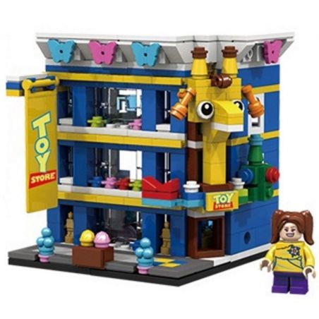 PanlosBrick 657018 Panlos Brick 657018 non  CỬA HÀNG ĐỒ CHƠI bộ đồ chơi xếp lắp ráp ghép mô hình Mini Modular STREETSCAPE Đường Phố Thu Nhỏ 310 khối