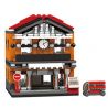 PanlosBrick 657013 Panlos Brick 657013 non  NHÀ GA bộ đồ chơi xếp lắp ráp ghép mô hình Mini Modular STREETSCAPE Đường Phố Thu Nhỏ 310 khối