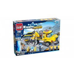Enlighten 2407 Qman 2407 non  XE CẦN CẨU KYANITE bộ đồ chơi xếp lắp ráp ghép mô hình Kyanite Squad KYANITE SQUAD KYANITE TRANSPORTER Đội Khai Khoáng 309 khối