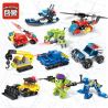 Enlighten 2101 Qman 2101 non  10 ĐỘI DI ĐỘNG SIÊU BIẾN THỂ bộ đồ chơi xếp lắp ráp ghép mô hình Transformers HYPERFUNCTION TACTICAL UNIT Robot Đại Chiến Người Máy Biến Hình 309 khối