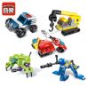 Enlighten 2101 Qman 2101 non  10 ĐỘI DI ĐỘNG SIÊU BIẾN THỂ bộ đồ chơi xếp lắp ráp ghép mô hình Transformers HYPERFUNCTION TACTICAL UNIT Robot Đại Chiến Người Máy Biến Hình 309 khối