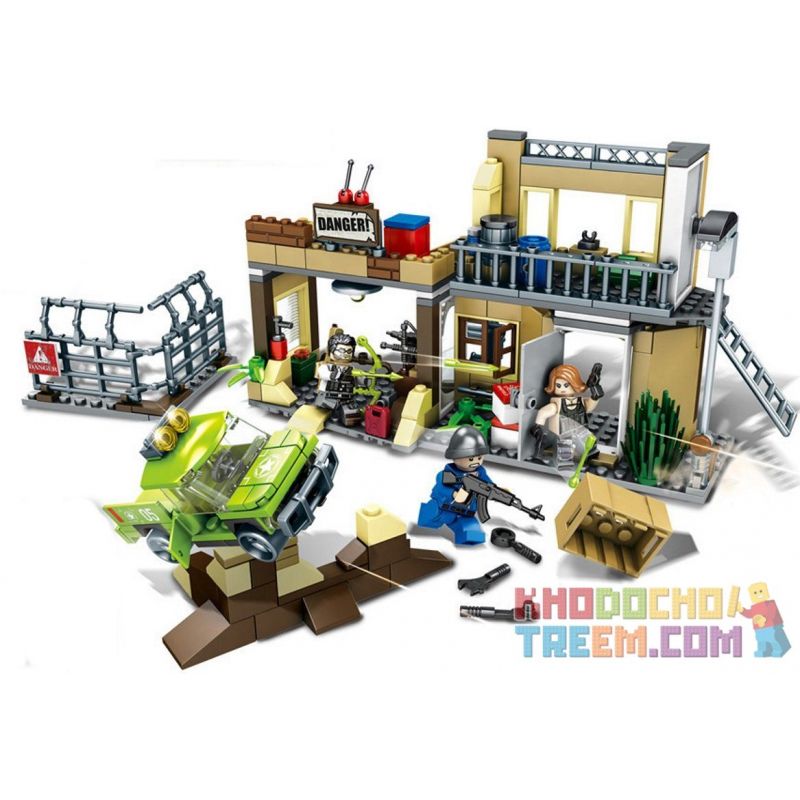 SHENG YUAN SY 1117 Xếp hình kiểu Lego BATTLE ROYALE Sửa chữa gara 329 khối SHENG YUAN SY 1117 Xếp hình kiểu Lego BATTLE ROYALE Sửa chữa gara 329 khối