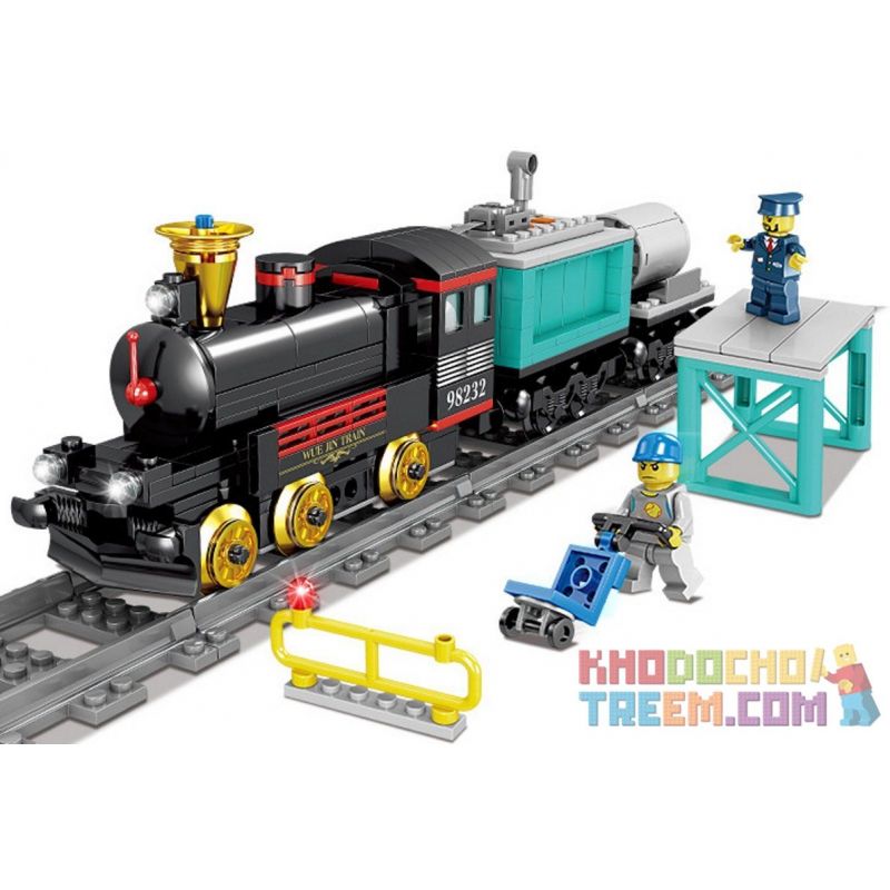 Kazi KY98232 98232 non Lego TÀU YUEJIN (NHỎ) bộ đồ chơi xếp lắp ráp ghép mô hình Trains CITY TRAIN Tàu Hỏa 316 khối