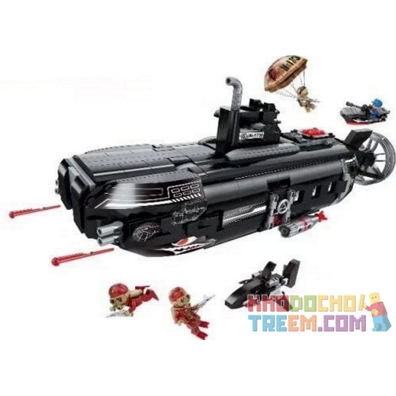 Enlighten 1730 Qman 1730 KEEPPLEY 1730 Xếp hình kiểu Lego MILITARY ARMY COMBAT ZONES Đột nhập căn cứ tàu ngầm 1196 khối Enlighten 1730 Qman 1730 KEEPPLEY 1730 Xếp hình kiểu Lego MILITARY ARMY COMBAT ZONES Đột nhập căn cứ tàu ngầm 1196 khối