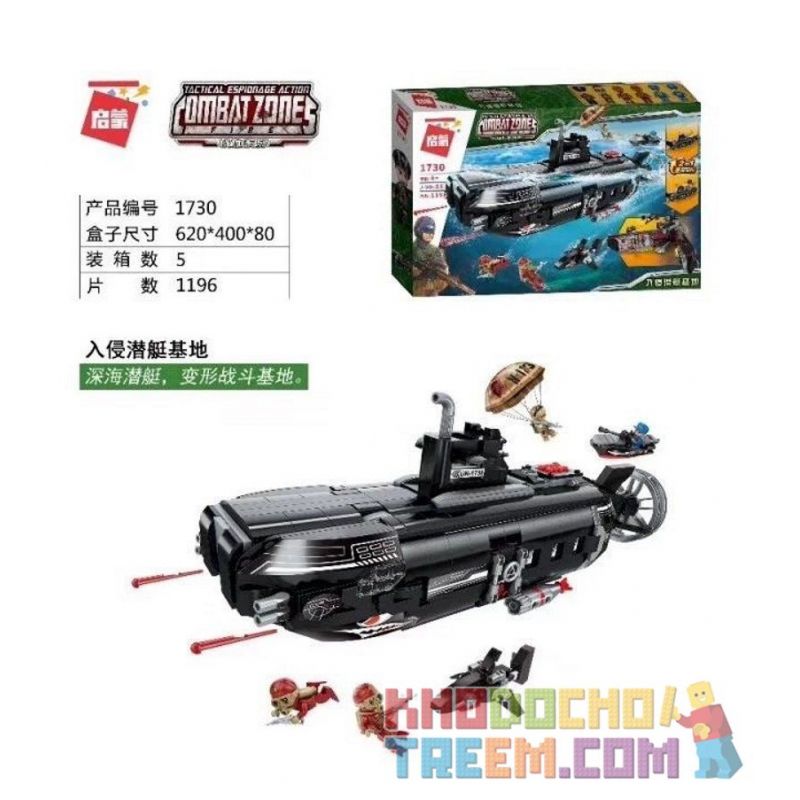 Enlighten 1730 Qman 1730 non  ĐỘT NHẬP CĂN CỨ TÀU NGẦM bộ đồ chơi xếp lắp ráp ghép mô hình Military Army COMBAT ZONES Quân Sự Bộ Đội 1196 khối Enlighten 1730 Qman 1730 non  ĐỘT NHẬP CĂN CỨ TÀU NGẦM bộ đồ chơi xếp lắp ráp ghép mô hình Military Army COMBAT ZONES Quân Sự Bộ Đội 1196 khối
