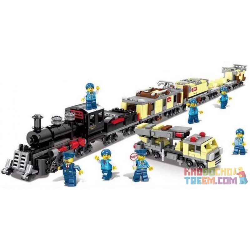 Kazi KY98236A 98236A non Lego ĐẦU MÁY HƠI NƯỚC VICTORY 72 THAY ĐỔI bộ đồ chơi xếp lắp ráp ghép mô hình Trains Tàu Hỏa 950 khối