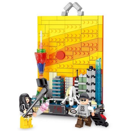 PanlosBrick 656003 Panlos Brick 656003 non  THÀNH PHỐ QUẢNG CHÂU bộ đồ chơi xếp lắp ráp ghép mô hình City GUANGZHOU 329 khối