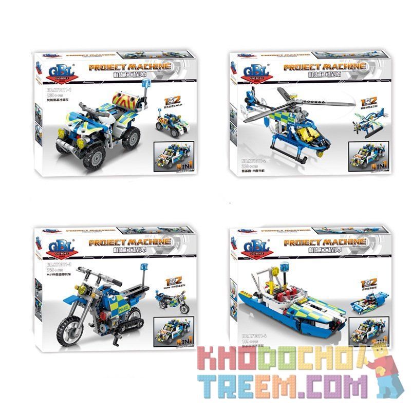 GBL KY1011 1011 non  Ô TÔ XE MÁY ĐỊA HÌNH BAY THUYỀN bộ đồ chơi xếp lắp ráp ghép mô hình  PROJECT MACHINE Kỹ Thuật Công Nghệ Cao Mô Hình Phương Tiện 839 khối