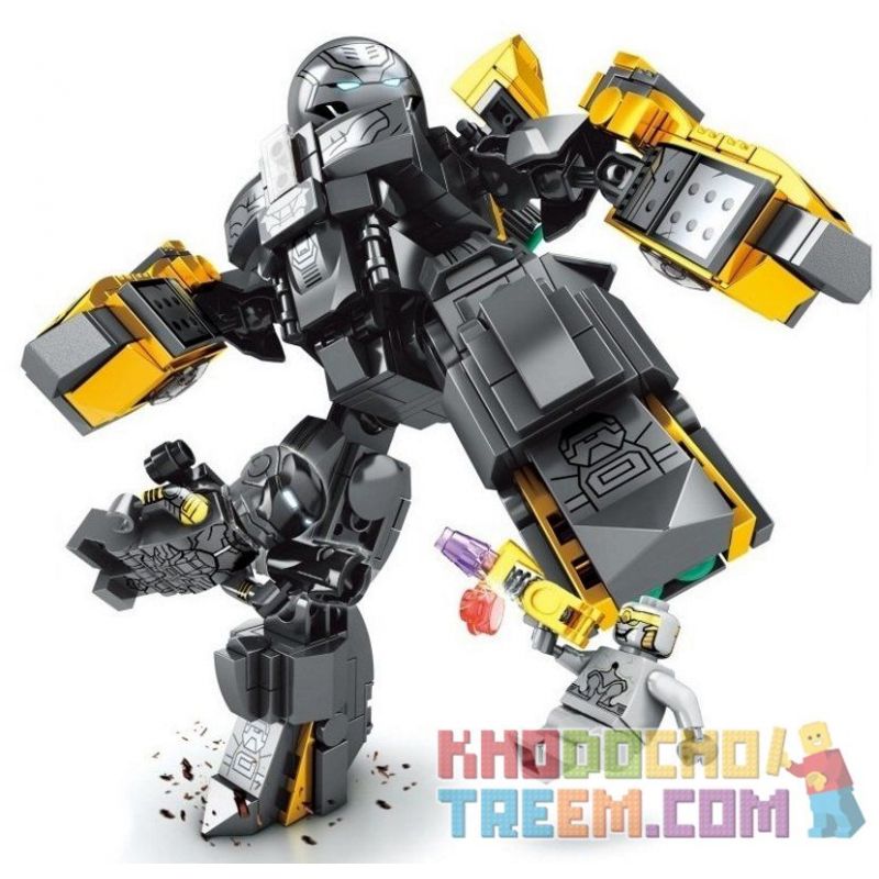 SHENG YUAN SY SY1338 1338 Xếp hình kiểu Lego SUPER HEROES Heroes Assemble người máy của Iron Man 328 khối SHENG YUAN SY SY1338 1338 Xếp hình kiểu Lego SUPER HEROES Heroes Assemble người máy của Iron Man 328 khối