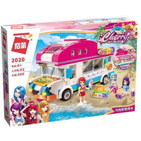 Enlighten 2020 Qman 2020 non  XE Ô TÔ DÃ NGOẠI bộ đồ chơi xếp lắp ráp ghép mô hình  CHERRY Các Bạn Gái 309 khối
