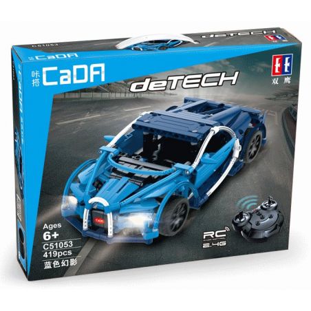 DOUBLEE CADA C51053 51053 non  SIÊU XE ĐIỀU KHIỂN TỪ XA bộ đồ chơi xếp lắp ráp ghép mô hình  DETECH Kỹ Thuật Công Nghệ Cao Mô Hình Phương Tiện 419 khối