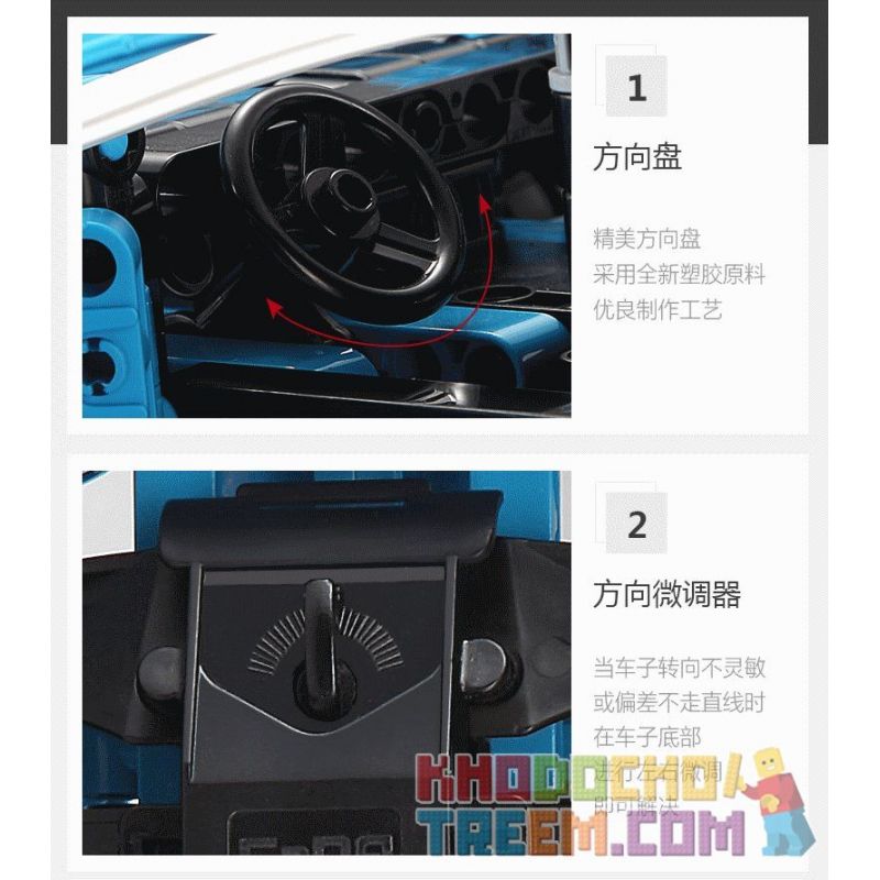 DOUBLEE CADA C51053 51053 non  SIÊU XE ĐIỀU KHIỂN TỪ XA bộ đồ chơi xếp lắp ráp ghép mô hình  DETECH Kỹ Thuật Công Nghệ Cao Mô Hình Phương Tiện 419 khối