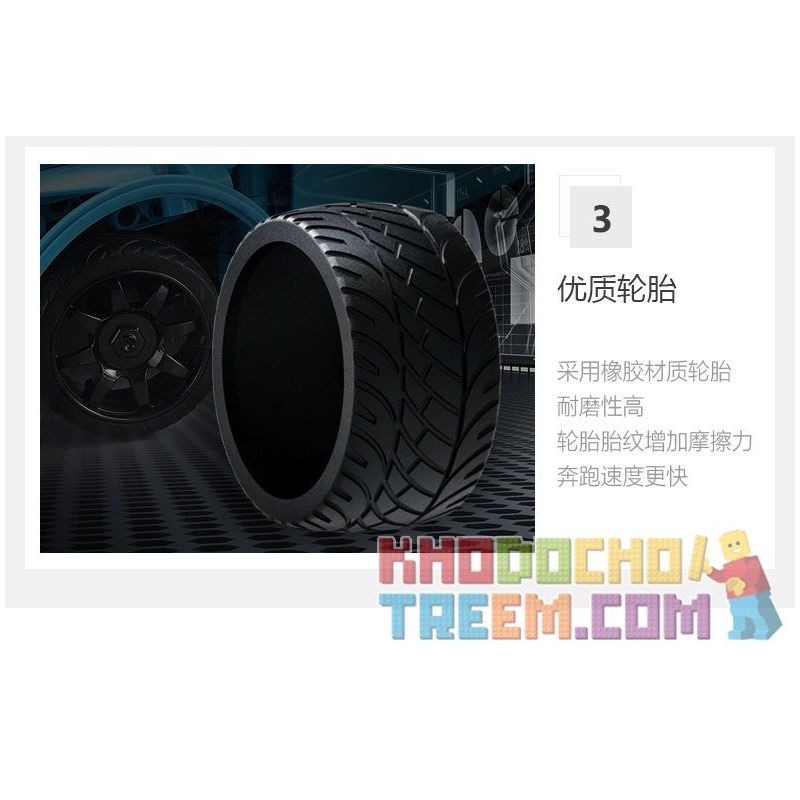 DOUBLEE CADA C51053 51053 non  SIÊU XE ĐIỀU KHIỂN TỪ XA bộ đồ chơi xếp lắp ráp ghép mô hình  DETECH Kỹ Thuật Công Nghệ Cao Mô Hình Phương Tiện 419 khối