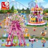 SLUBAN M38-B0723 B0723 0723 M38B0723 38-B0723 non  ĐU QUAY ĐẦY MÀU SẮC bộ đồ chơi xếp lắp ráp ghép mô hình Girl's Dream Giấc Mơ Con Gái 789 khối