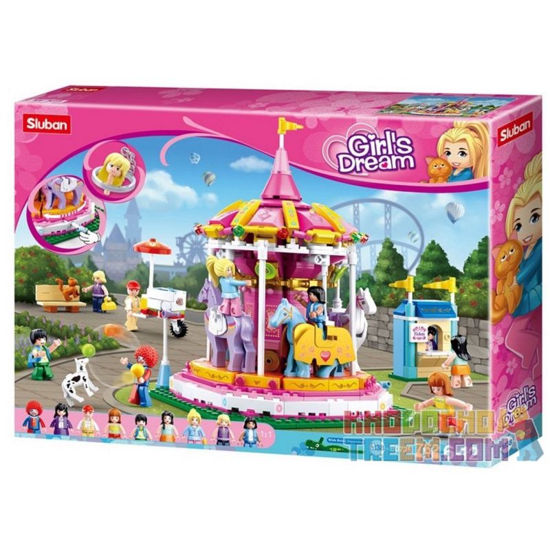 SLUBAN M38-B0725 B0725 0725 M38B0725 38-B0725 non  BĂNG CHUYỀN bộ đồ chơi xếp lắp ráp ghép mô hình Girl's Dream Giấc Mơ Con Gái 762 khối