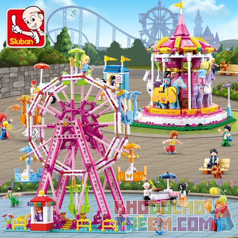 SLUBAN M38-B0725 B0725 0725 M38B0725 38-B0725 non  BĂNG CHUYỀN bộ đồ chơi xếp lắp ráp ghép mô hình Girl's Dream Giấc Mơ Con Gái 762 khối