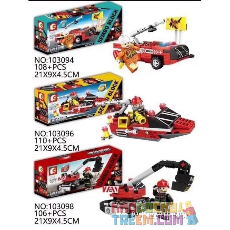 SEMBO 103093 103094 103095 103096 103097 103098 non  JICHANG LIEBA 6 KẾT HỢP bộ đồ chơi xếp lắp ráp ghép mô hình Transformers MECHA OF STEEL Robot Đại Chiến Người Máy Biến Hình 649 khối