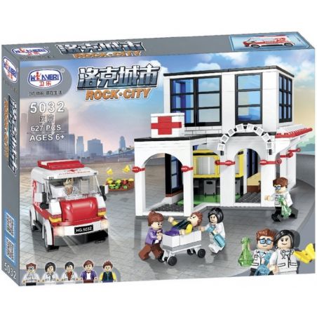 Winner 5032 non  TRẠM CỨU HỎA 2 bộ đồ chơi xếp lắp ráp ghép mô hình Rock City Thành Phố Đá 627 khối