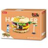 SLUBAN CREATIVE STYLE STREET FOOD M38 non  8 LOẠT MÓN ĂN ĐƯỜNG PHỐ HƯƠNG VỊ SÁNG TẠO bộ đồ chơi xếp lắp ráp ghép mô hình City FOOD COURT Thành Phố 2525 khối