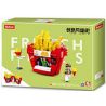 SLUBAN CREATIVE STYLE STREET FOOD M38 non  8 LOẠT MÓN ĂN ĐƯỜNG PHỐ HƯƠNG VỊ SÁNG TẠO bộ đồ chơi xếp lắp ráp ghép mô hình City FOOD COURT Thành Phố 2525 khối