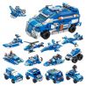 PanlosBrick 633015 Panlos Brick 633015 non  XE CHỞ LÍNH CỦA CẢNH SÁT 12 TRONG bộ đồ chơi xếp lắp ráp ghép mô hình Police PLOCE ASSAULT CAR 569 khối