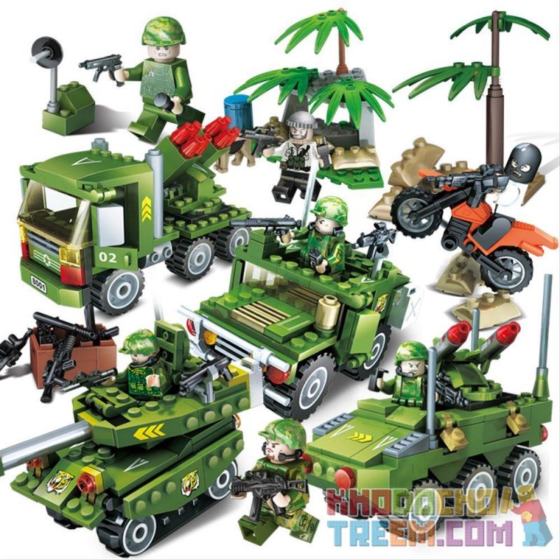 GUDI 8015 8016 8017 8018 non Lego PHƯƠNG TIỆN QUÂN SỰ bộ đồ chơi xếp lắp ráp ghép mô hình Military Army FIREWIRE Quân Sự Bộ Đội 565 khối