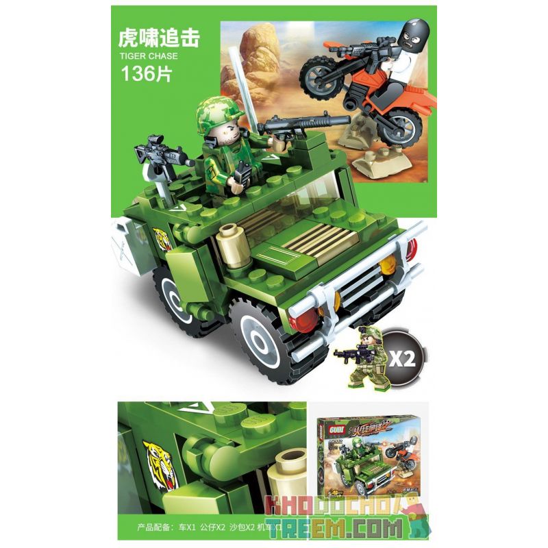 GUDI 8015 8016 8017 8018 non  PHƯƠNG TIỆN QUÂN SỰ bộ đồ chơi xếp lắp ráp ghép mô hình Military Army FIREWIRE Quân Sự Bộ Đội 565 khối