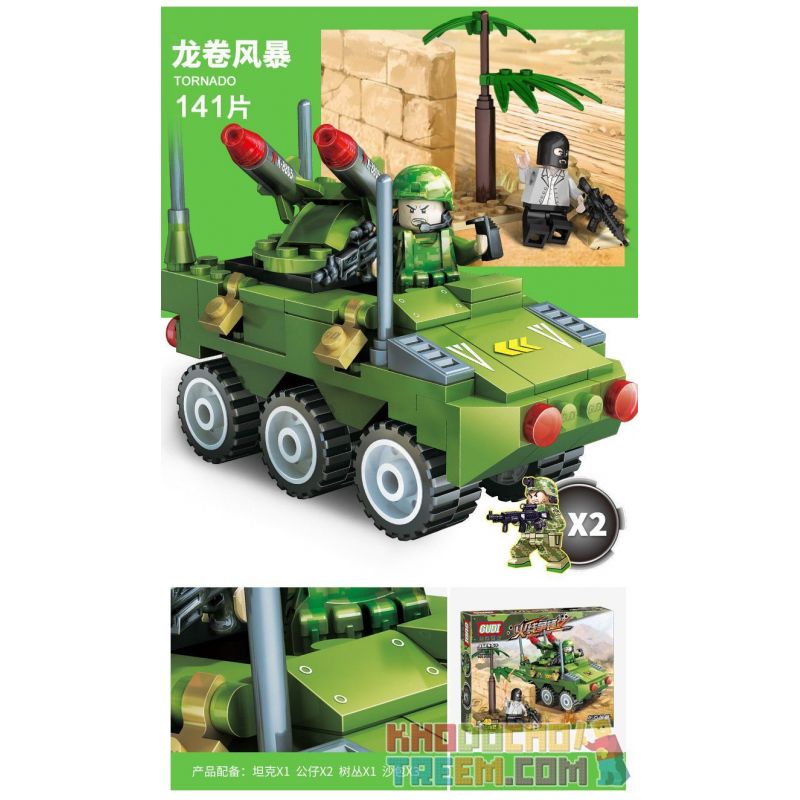 GUDI 8015 8016 8017 8018 non  PHƯƠNG TIỆN QUÂN SỰ bộ đồ chơi xếp lắp ráp ghép mô hình Military Army FIREWIRE Quân Sự Bộ Đội 565 khối