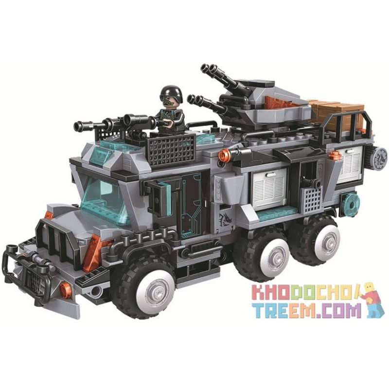 Winner 5064 non Lego XE CHỈ HUY CHIẾN ĐẤU CỦA RAPTORS bộ đồ chơi xếp lắp ráp ghép mô hình Crocodile Special Forces Cá Sấu Đặc Nhiệm 527 khối