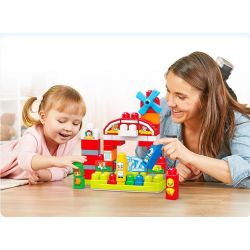  Mega Bloks Mega Bloks GCT50 Musical Farm Preschool Xếp hình Xếp Hình Trường Mầm Non Âm Nhạc 46 khối