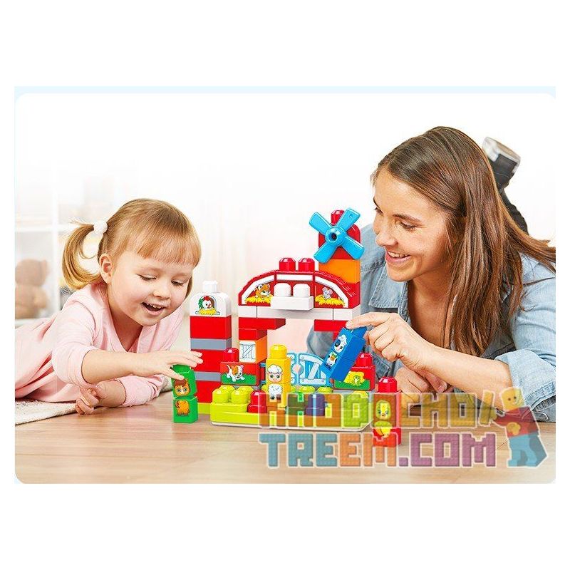  Mega Bloks Mega Bloks GCT50 Musical Farm Preschool Xếp hình Xếp Hình Trường Mầm Non Âm Nhạc 46 khối