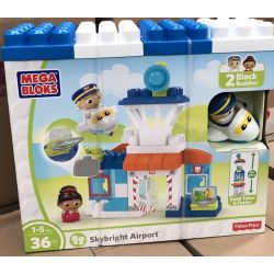  Mega Bloks Mega Bloks DPJ56 First Builders Skybright Airport Xếp hình Xếp Hình Sân Bay Skybright 36 khối