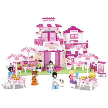 SLUBAN M38-B0150 B0150 0150 M38B0150 38-B0150 non  NHÀ HÀNG LÃNG MẠN bộ đồ chơi xếp lắp ráp ghép mô hình Girl's Dream Giấc Mơ Con Gái 306 khối