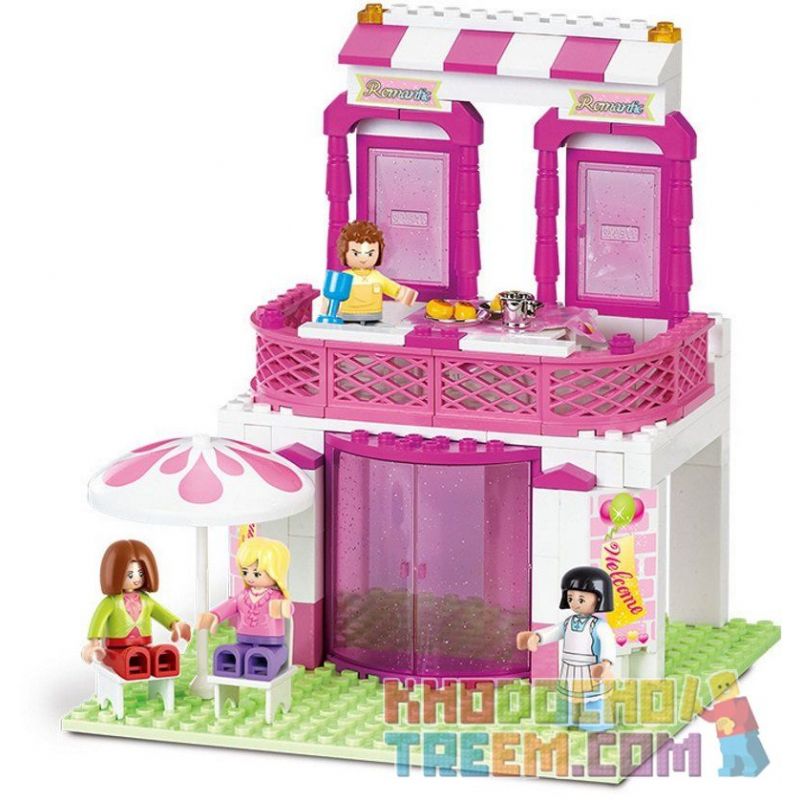 SLUBAN M38-B0150 B0150 0150 M38B0150 38-B0150 non  NHÀ HÀNG LÃNG MẠN bộ đồ chơi xếp lắp ráp ghép mô hình Girl's Dream Giấc Mơ Con Gái 306 khối