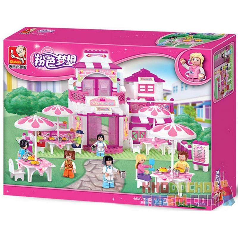 SLUBAN M38-B0150 B0150 0150 M38B0150 38-B0150 non  NHÀ HÀNG LÃNG MẠN bộ đồ chơi xếp lắp ráp ghép mô hình Girl's Dream Giấc Mơ Con Gái 306 khối