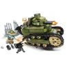 SEMBO 101269 non  XE TĂNG CHIẾN ĐẤU bộ đồ chơi xếp lắp ráp ghép mô hình Empires Of Steel Đế Chế Thép 368 khối