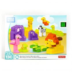 Mega Bloks Mega Bloks DWR76 My Safari  Building Blocks Building Kit Xếp hình Xếp Hình Bạn Bè Safari Của Tôi 130 khối
