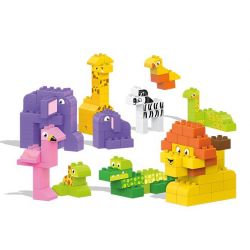  Mega Bloks Mega Bloks DWR76 My Safari  Building Blocks Building Kit Xếp hình Xếp Hình Bạn Bè Safari Của Tôi 130 khối