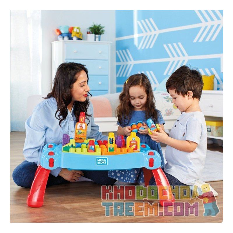  Mega Bloks Mega Bloks FGV05 Buildand Learn Table Xếp hình Học Xếp Hình 30 Khối 30 khối